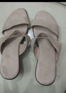 Stylish Women's Beige Slip-On Sandals
