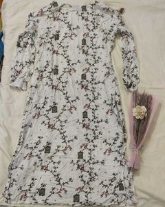 White Printed Kurta