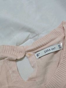 Light Pink Crew Neck Long Sleeve Top