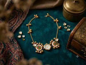 Elegant Gold-Plated Earrings &amp; Necklace Set