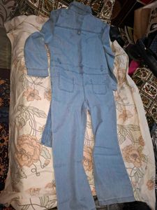 Light Wash Denim Jumpsuit