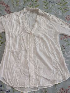 White cut out Shirt