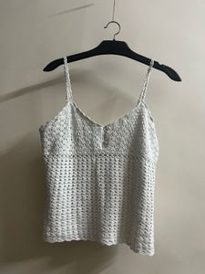 White Crochet top