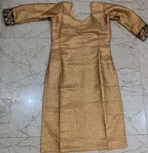 Elegant Gold &amp; Black Embroidered Lehenga Choli