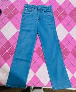 Blue Denim straight Leg Jeans