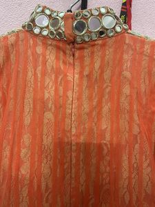 Coral Colour Gown