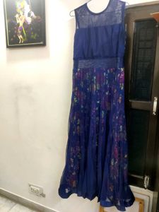 Stunning Floral Print Anarkali Gown✨