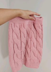 Twist Detail Cable Knit Pencil Skirt🇸‌🇦‌🇱‌🇪