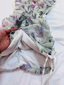 Floral Ruched Bodycon Dress