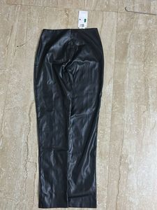 Black Faux Leather Pants