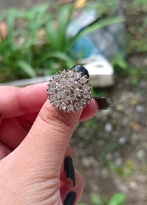 Stone Finger Ring Adjustable