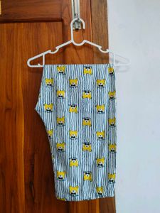 Cute Bear Striped Pajama Top