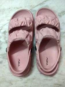 Women Open-Toe Slingback Slides by TRV