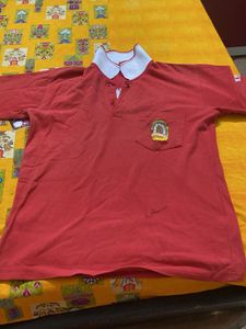 Red Collared T-Shirt