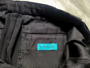 Black Straight-Leg Trousers with Drawstring