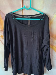 Classic Black Long-Sleeve Top