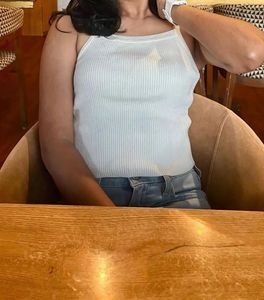 Zara Ribbed Spaghetti Strap Tank Top