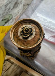 ​✨ Stylish Handmade Brush Holder - Antique Gold De