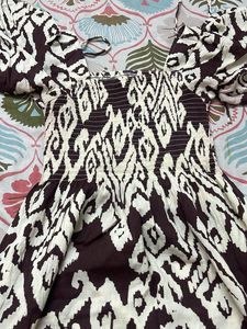 Boho Print Smocked Maxi Dress
