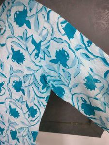 Blue 💙 And White Kurta Top 🎉