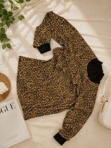 Trending Leopard Print Long Sleeve Top