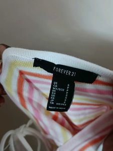 Candy Striped Halter Neck Bodycon Dress