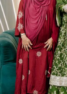 Elegant Maroon Kurta Set