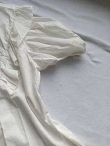 Vintage White Ruffle Collar Shirt