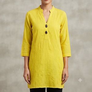 Bright Yellow Kurta