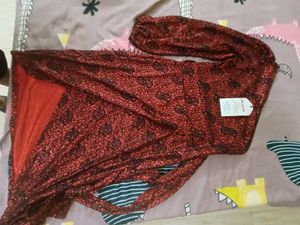 Sparkling Red One-Shoulder Dress