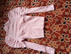 Pink Turtleneck Puff Sleeve Top