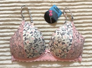 Clovia Padded Nonwired Floral Lace Bra