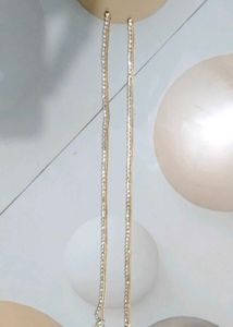 Elegant Gold Anklet with Stones