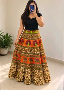 Navratri Style Wrap Around Skirt