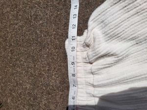 White Pleated Palazzo Pants