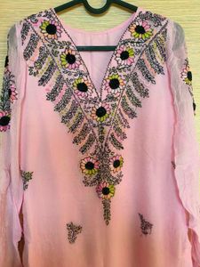 Embroidered Kurta Set Of 3 🦩