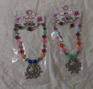 Colorful Beaded Necklace & Earring Set 2