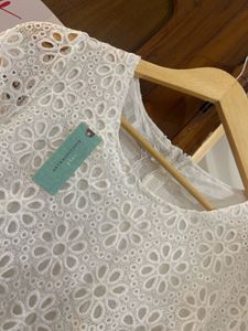 Chic White Broderie Anglaise Top
