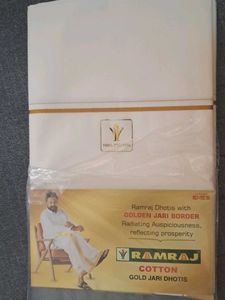 Ramraj Cotton Gold Jari Dhotis