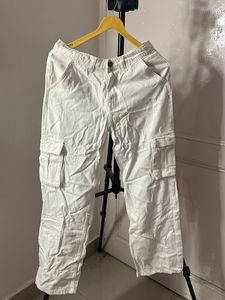 White Cargo Pants