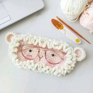 Cute Crochet Animal Glasses Holder