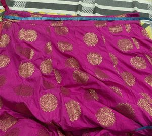 Vibrant Magenta Ethnic Skirt/ Lehenga/ Chania