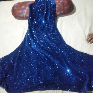 Sparkling Royal Blue Girls Gown