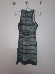 Unique Tie-Dye Halter Neck Dress