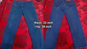 Multiple Unisex Blue Denim Jeans