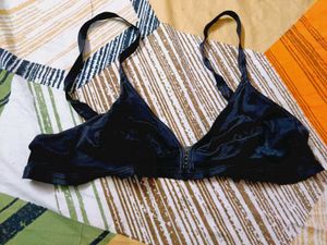Sleek Black Triangle Bra