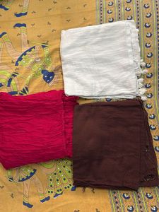 Set of 3 Colourful Dupattas