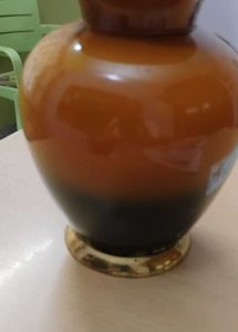 Brass vase- painted