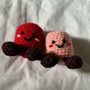 Handmade Crochet Matching marshmallows