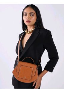 Stylish Brown Top Handle Bag